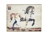 LivingStyles Kerr Framed Canvas Wall Art, Regal Horse, 100cm offer