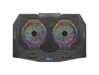 Officeworks Simple Living Technology SLT Gaming Laptop Cooling Pad with LCD Panel RGB Black offer
