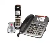 Officeworks Uniden Corded and Cordless Phone SSE47+1 with Pendant offer