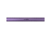 Officeworks Studymate Aluminium Ruler 30cm Purple offer
