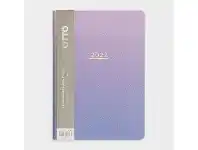 Officeworks Otto A5 Week to View 2022 PU Diary Violet Gradient offer