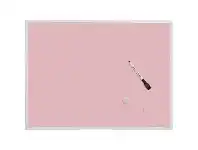 Officeworks J.Burrows Pastel Whiteboard 430 x 580mm Pink offer