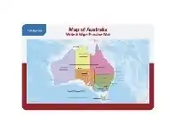 Studymate Australian Map Write & Wipe Practise Mat