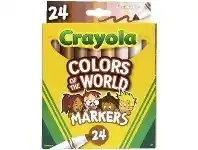 Officeworks Crayola Colours of the World Markers 24 Pack offer