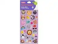 Officeworks Kadink Puffy Sticker Sheet Glitter Emoji Design offer
