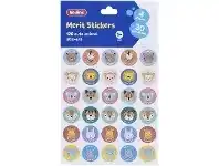 Officeworks Kadink Merit Stickers 120 Pack Cute Animals offer