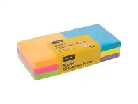 Officeworks J.Burrows Stick-it Dispenser Notes 76 x 76mm Assorted 6 Pack offer