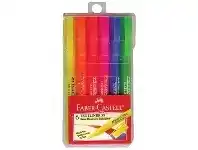 Officeworks Faber-Castell Pocket Highlighters Assorted 6 Pack offer