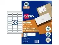 Officeworks Avery InkJet Labels 33UP 25 Pack offer