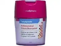 Officeworks Studymate Antimicrobial 2 Hole Sharpener Pink/Purple offer
