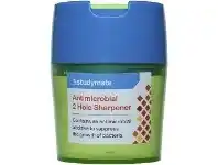 Officeworks Studymate Antimicrobial 2 Hole Sharpener Blue/Green offer