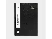 Officeworks Keji A5 2022 Day to Page Hardcover Diary Black offer