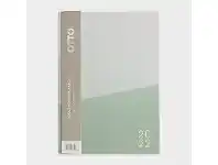 Officeworks Otto A5 Week to View 2022 2-Tone Colourblock Diary Green offer