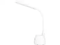 Brilliant Cassidy Task Lamp With Pencil Holder White