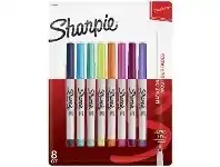 Officeworks Sharpie Ultra Fine Permanent Markers Fashion Assorted 8 Pack offer
