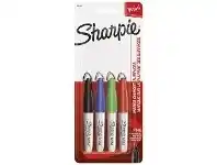 Officeworks Sharpie Mini Permanent Markers Assorted 4 Pack offer