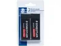 Officeworks Staedtler Dust-free Eraser Black 2 Pack offer