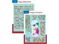 Officeworks Studymate Double-sided World Flags Wall Chart offer
