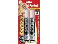 Pentel Pump It Whiteboard Marker Chisel Black 2 Pack