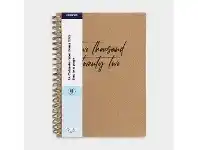 Officeworks J.Burrows A4 Day to Page 2022 Kraft Diary Brown offer