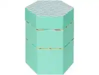 Officeworks Otto Assorted Pattern Hexagonal Box 3 Pack Green offer