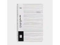Officeworks Keji A5 2022 Day to Page Paper Laminated Diary Stripe offer