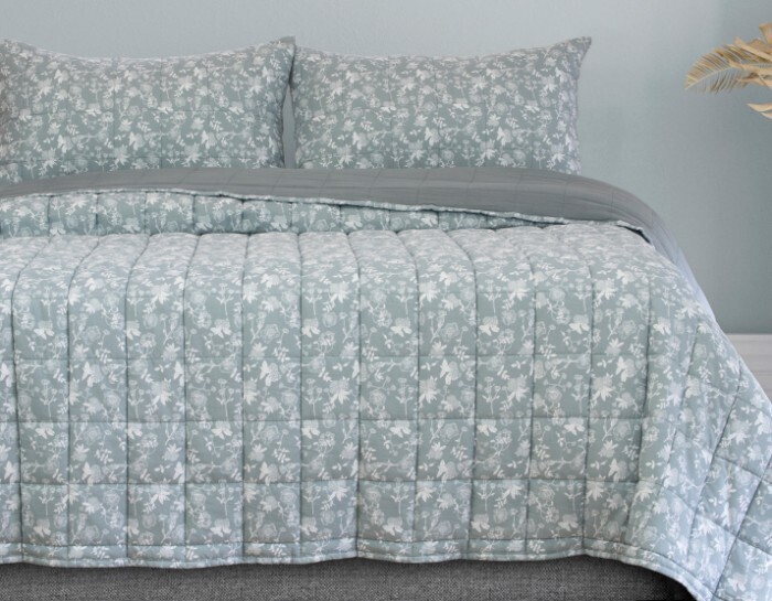 Emerald hill provincial reversible quilted coverlet set offer at Spotlight