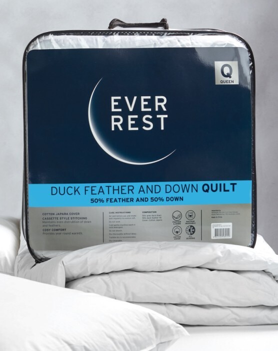 Ever rest 50 duck feather 50 down quilt offer at Spotlight