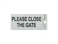 Officeworks Sandleford Close Gate Self-adhesive Sign 100 x 50mm offer