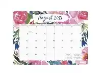 Officeworks Orange Circle Studio Orange Circle 2021/2022 Desk Blotter Calendar Bold Blossom offer