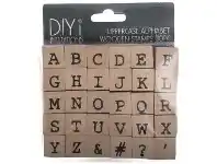 D.I.Y. DIYi Wooden Stamps Uppercase Alphabet 30 Pack
