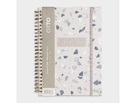 Officeworks Otto A5 Week to View 2022 Spiral Diary Terrazzo offer