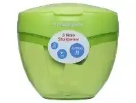 Officeworks Studymate 3 Hole Sharpener Green offer