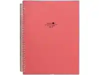 Officeworks Aqua Drops A4 Refillable Display Book 20 Sheets Pastel Pink offer