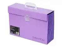 Colourhide Expanding Carry File Lilac