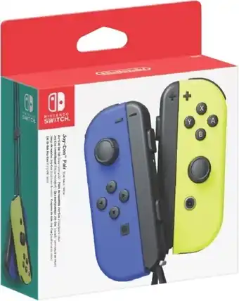 The Good Guys Nintendo Switch Joy-Con Pair Neon - Blue & Yellow offer