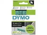 Officeworks DYMO D1 Label Tape 12mm x 7m Black on Green offer