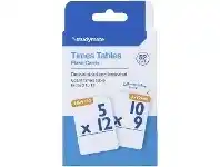 Officeworks Studymate Flashcards 52 Pack Timetables offer
