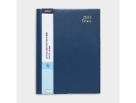 Officeworks J.Burrows A5 Day to Page 2022 Executive Diary Blue offer