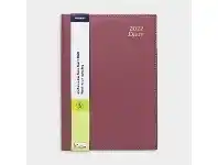 Officeworks J.Burrows A5 Week to View 2022 Executive Diary Dusty Rose offer