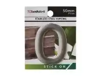 Officeworks Sandleford 0 Self Adhesive Steel Sign 50mm offer