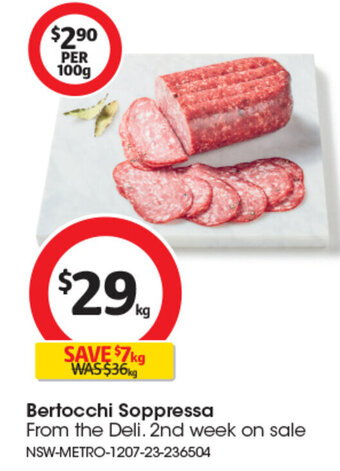 Coles Bertocchi Soppressa offer