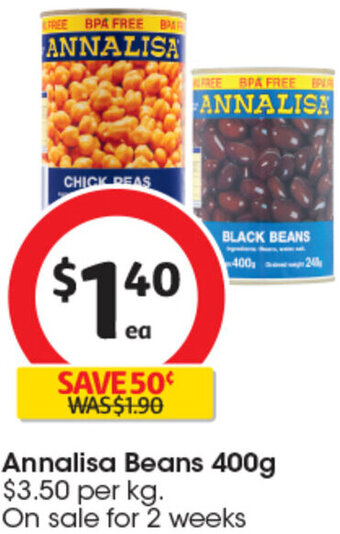 Coles Annalisa Beans 400g offer