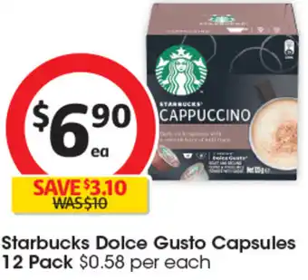Starbucks Dolce Gusto Capsules 12 Pack