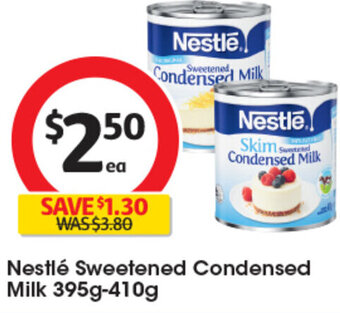 Coles Nestlé Sweetened Condensed Milk 395g-410g offer