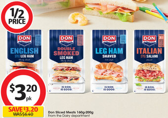 Coles Don Sliced Meats 160g-200g offer