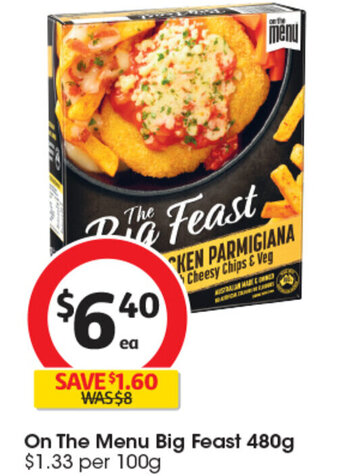 Coles On The Menu Big Feast 480g offer