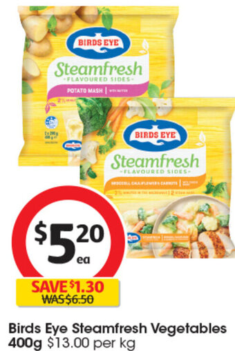 Coles Birds Eye Steamfresh Vegetables 400g offer