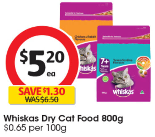 Coles cat food clearance dry