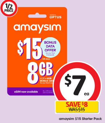 Coles amaysim Starter Pack offer